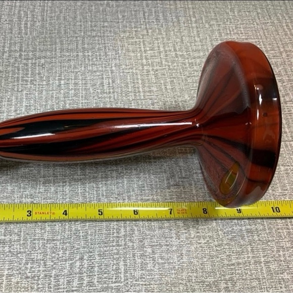 Vintage Kralik Welz Czechoslovak Glass Candlestick - Picture 10 of 11